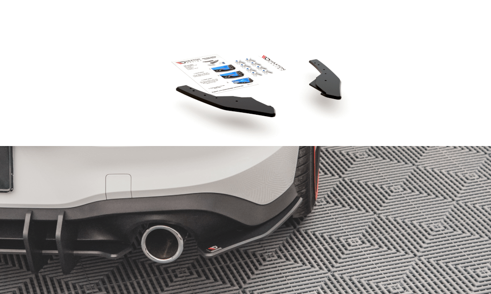 Maxton Design Racing Durability Rear Side Splitters Volkswagen Golf Mk8 GTi
