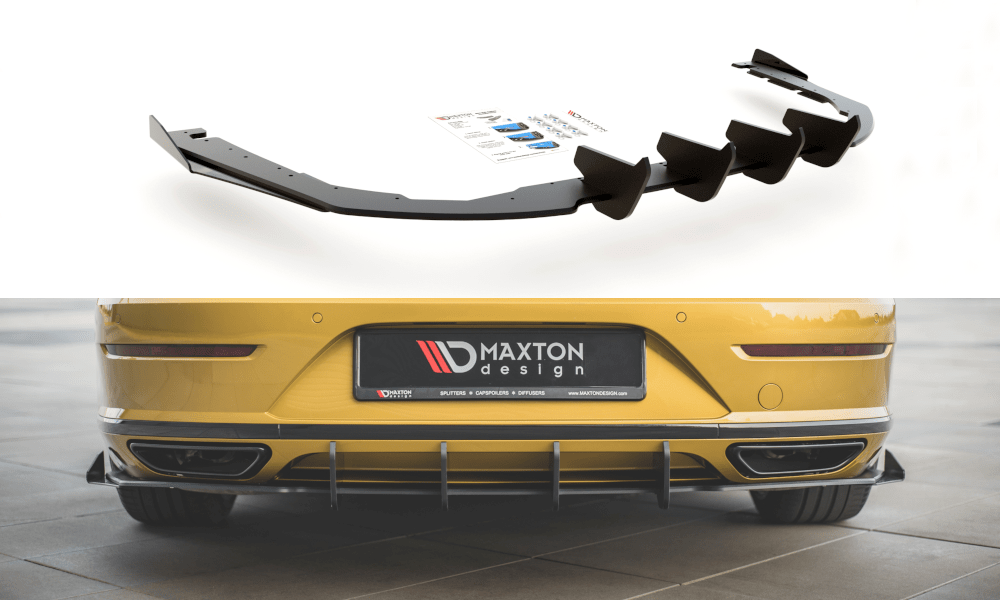 Maxton Design Racing Durability Rear Valance + Flaps Volkswagen Arteon R-Line