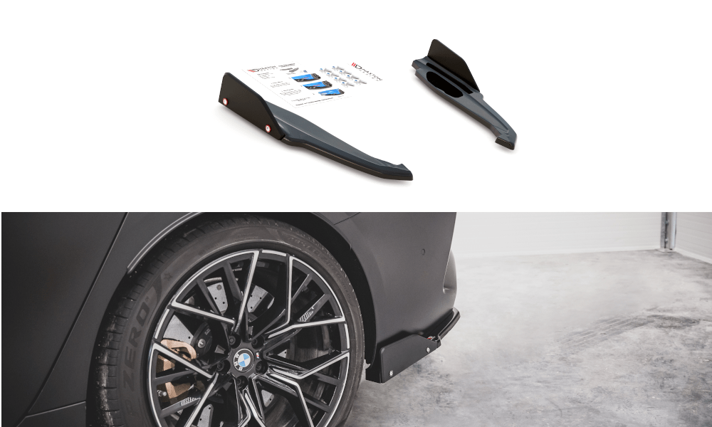 Maxton Design Rear Side Splitters + Flaps V.1 BMW M8 Gran Coupe F93