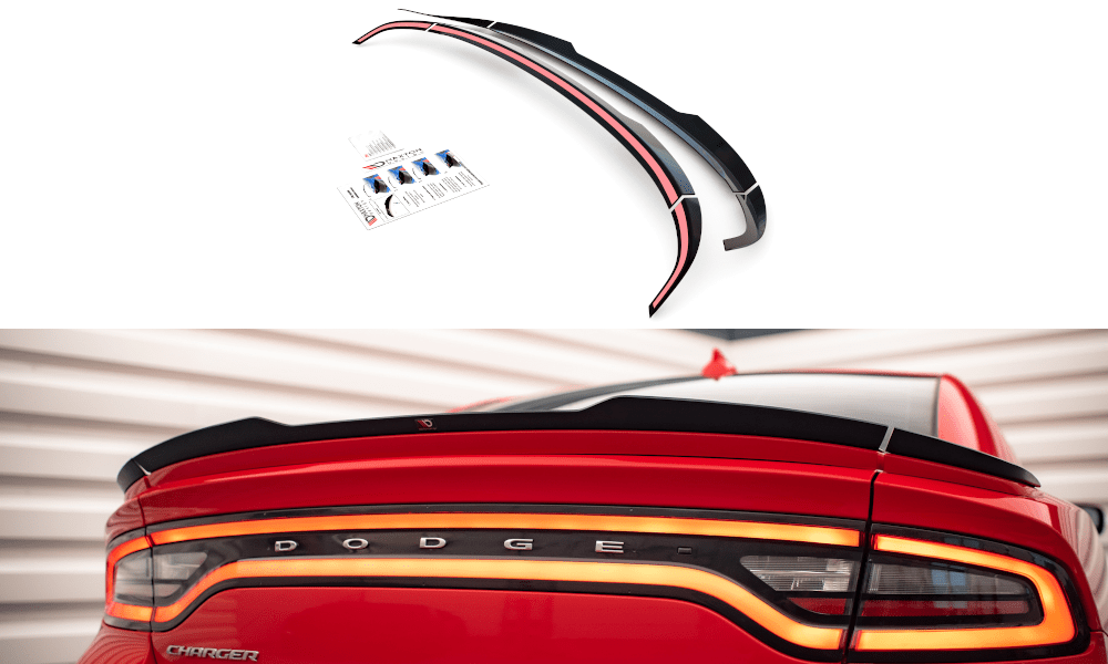Maxton Design Set Of Spoiler Caps Dodge Charger RT MK7 Facelift