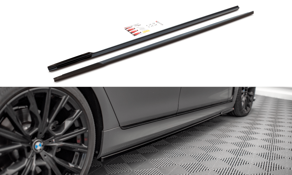 Maxton Design Side Skirts Diffusers BMW 7 M-Pack G11 Facelift