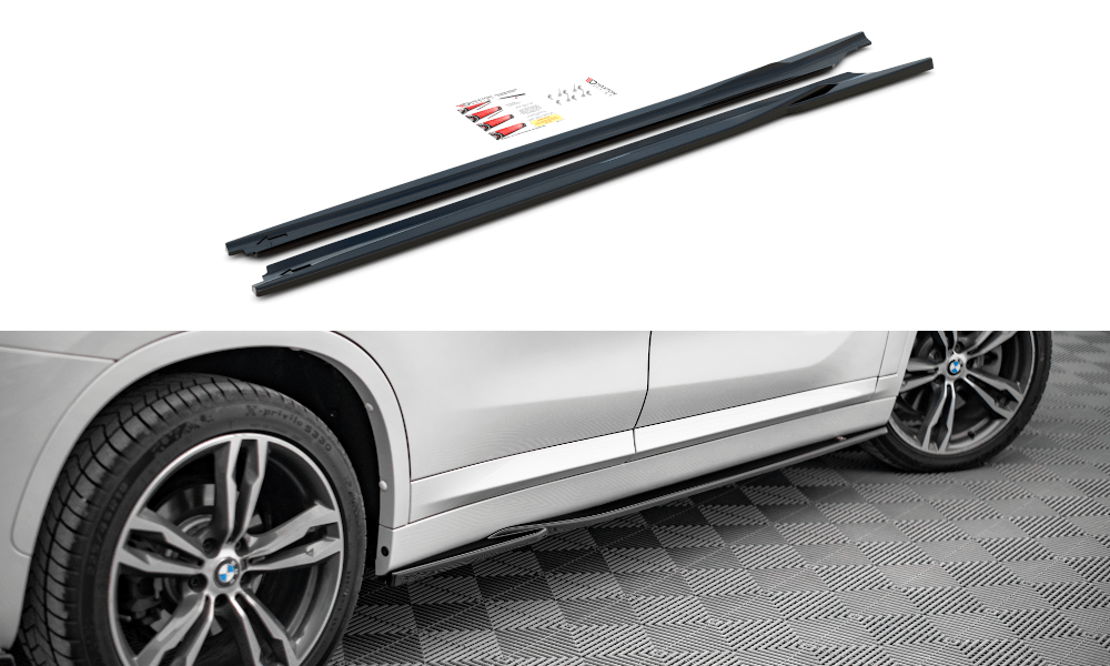 Maxton Design Side Skirt Diffusers - BMW / F48 / X1 / M-Pack