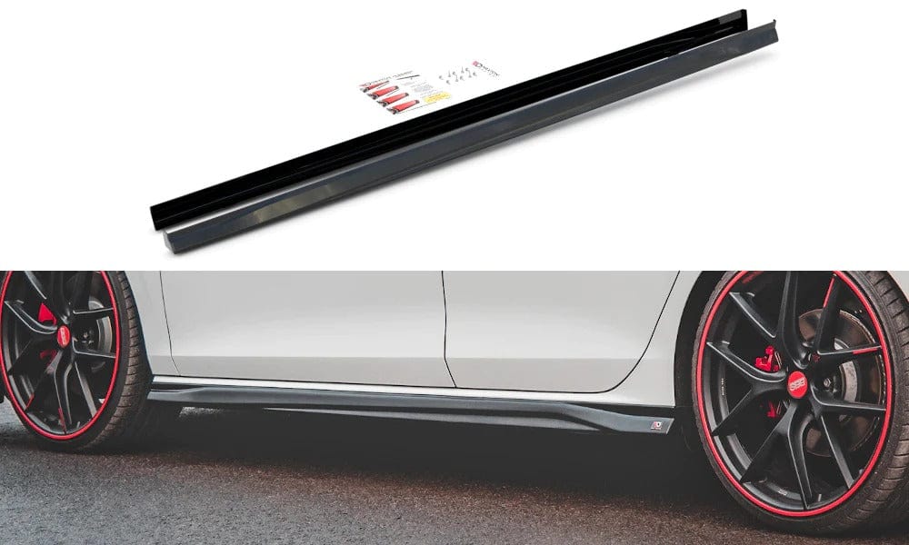 Maxton Design Side Skirts Diffusers V.3 Volkswagen Golf Mk8 GTi / GTi Clubsport / R-Line