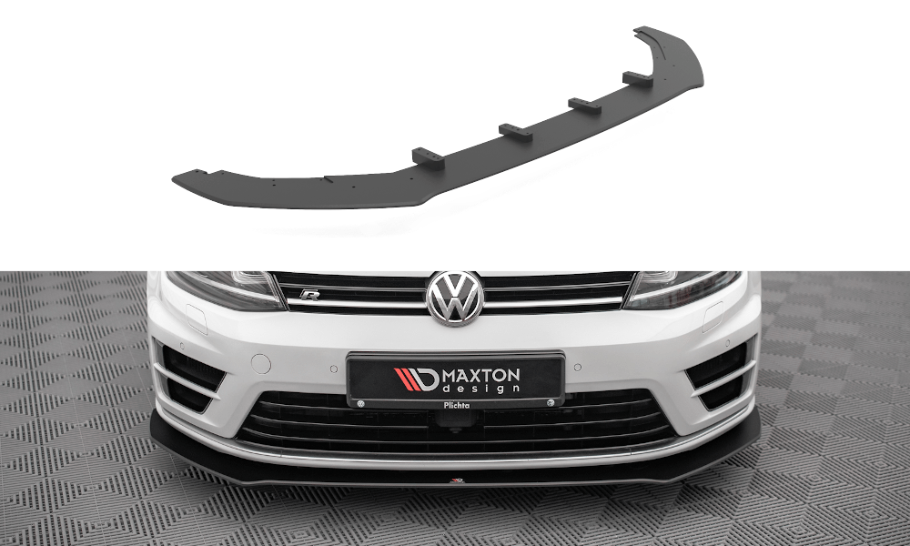 Maxton Design Street Pro Front Splitter V.1 VW Golf R Mk7