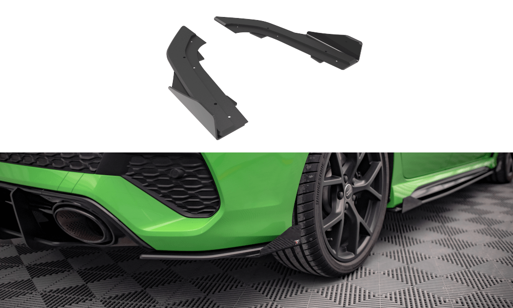 Maxton Design Street Pro Rear Side Splitter & Flaps - Audi / 8Y / RS3