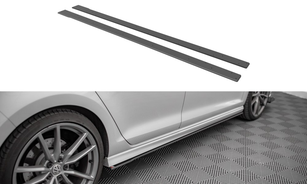 Maxton Design Street Pro Side Skirts Diffusers VW Golf R Mk7
