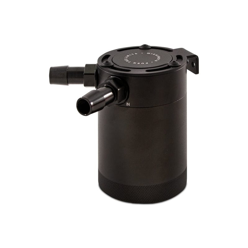 Mishimoto Compact Baffled Oil Catch Can, 2-Port, Black