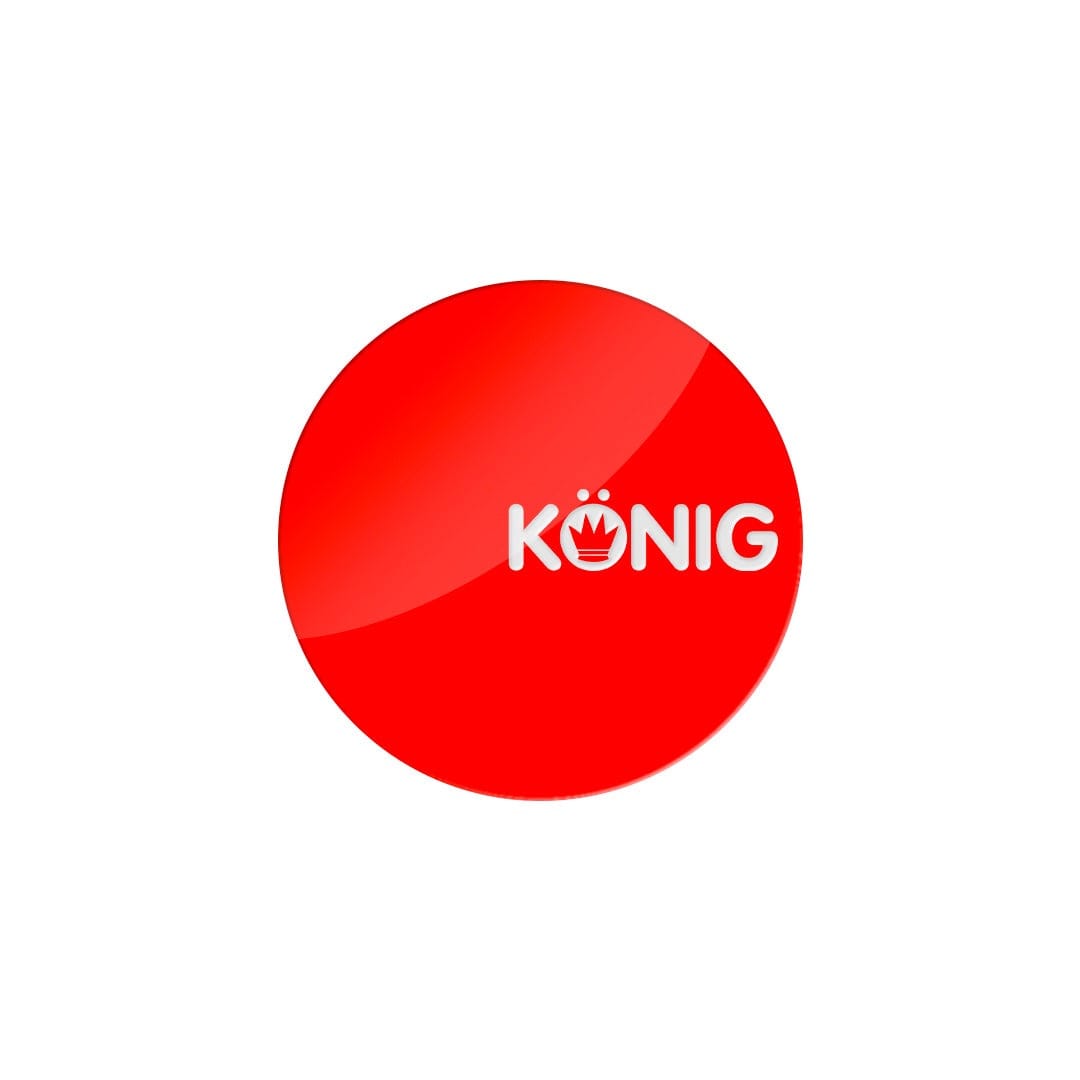 Konig Flow Formed Center Cap Sticker (Red)