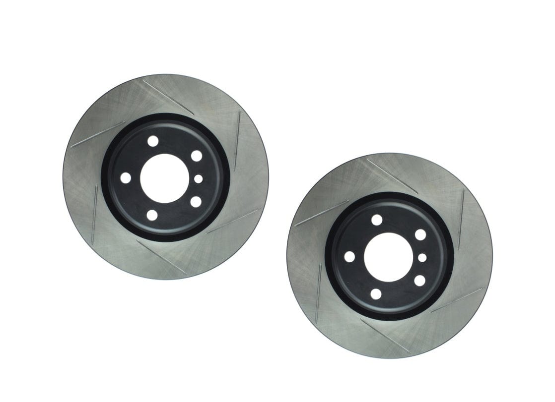 StopTech Sport Slotted Rear Rotor Set - BMW / F2X / F3X / 228i / 230i / M235i / M240i / 320i / 328i / 428i (345mm)