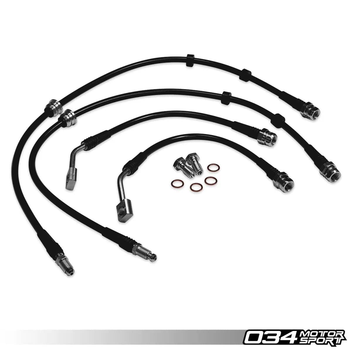 034Motorsport Stainless Steel Braided Brake Line Kit - Audi 8Y RS3