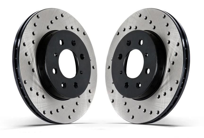 Front Stoptech Cross Drilled Rotors - Set of 2 Rotors (320x30mm)
