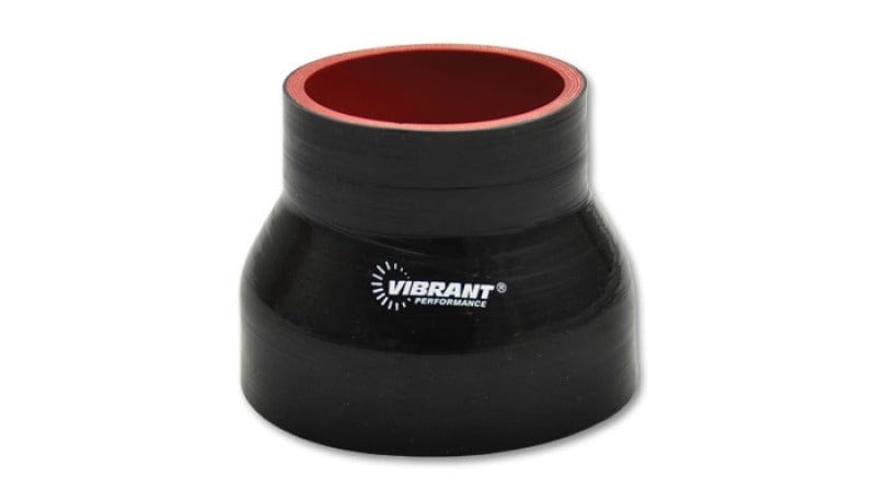 Vibrant 4 Ply Reinforced Silicone Transition Connector - 2.25in I.D. x 3in I.D. x 3in long
