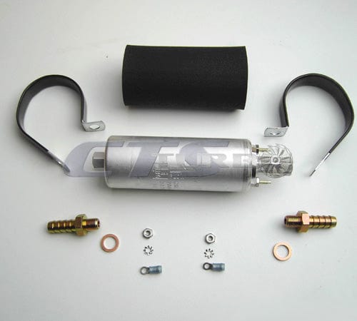 Walbro 255LPH Inline Fuel Pump with Install Kit - Universal Fit