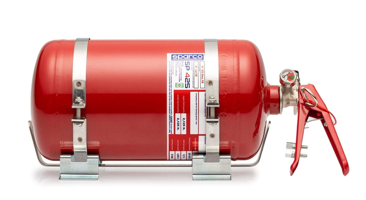 Sparco 4.25 Liter Mechanical Steel Extinguisher System (FIA Approved)