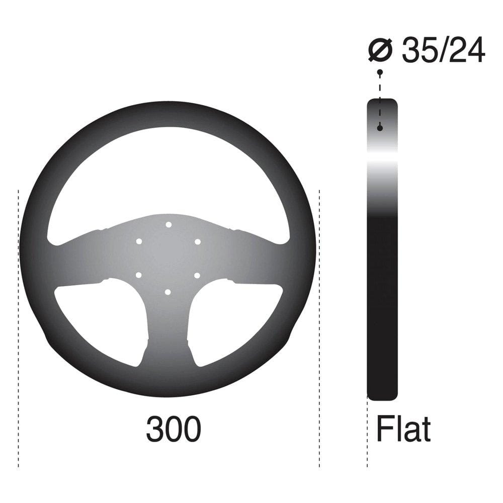 Sparco 300 Steering Wheel Suede Black