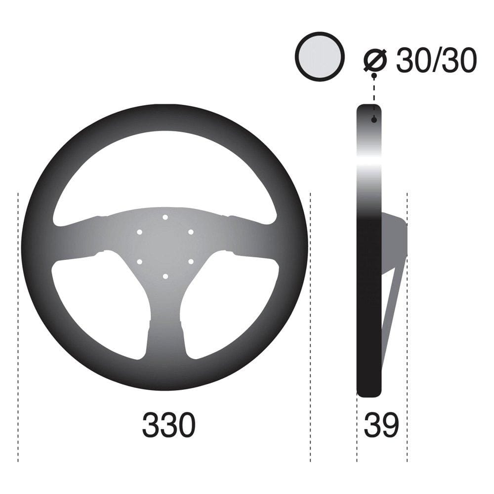 Sparco 323 Wheel Steering Suede Black