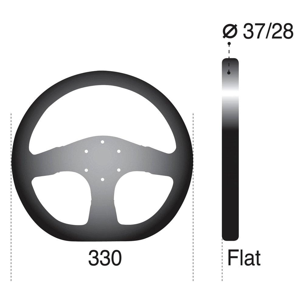 Sparco Ring L360 Steering Wheel Leather Black