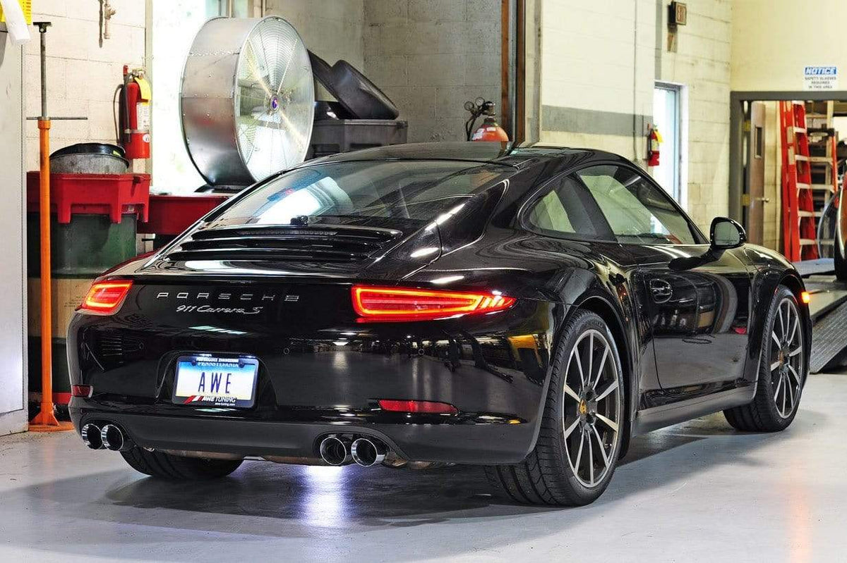 AWE Tuning Porsche 991 SwitchPath Exhaust, for PSE cars Chrome Silver Tips