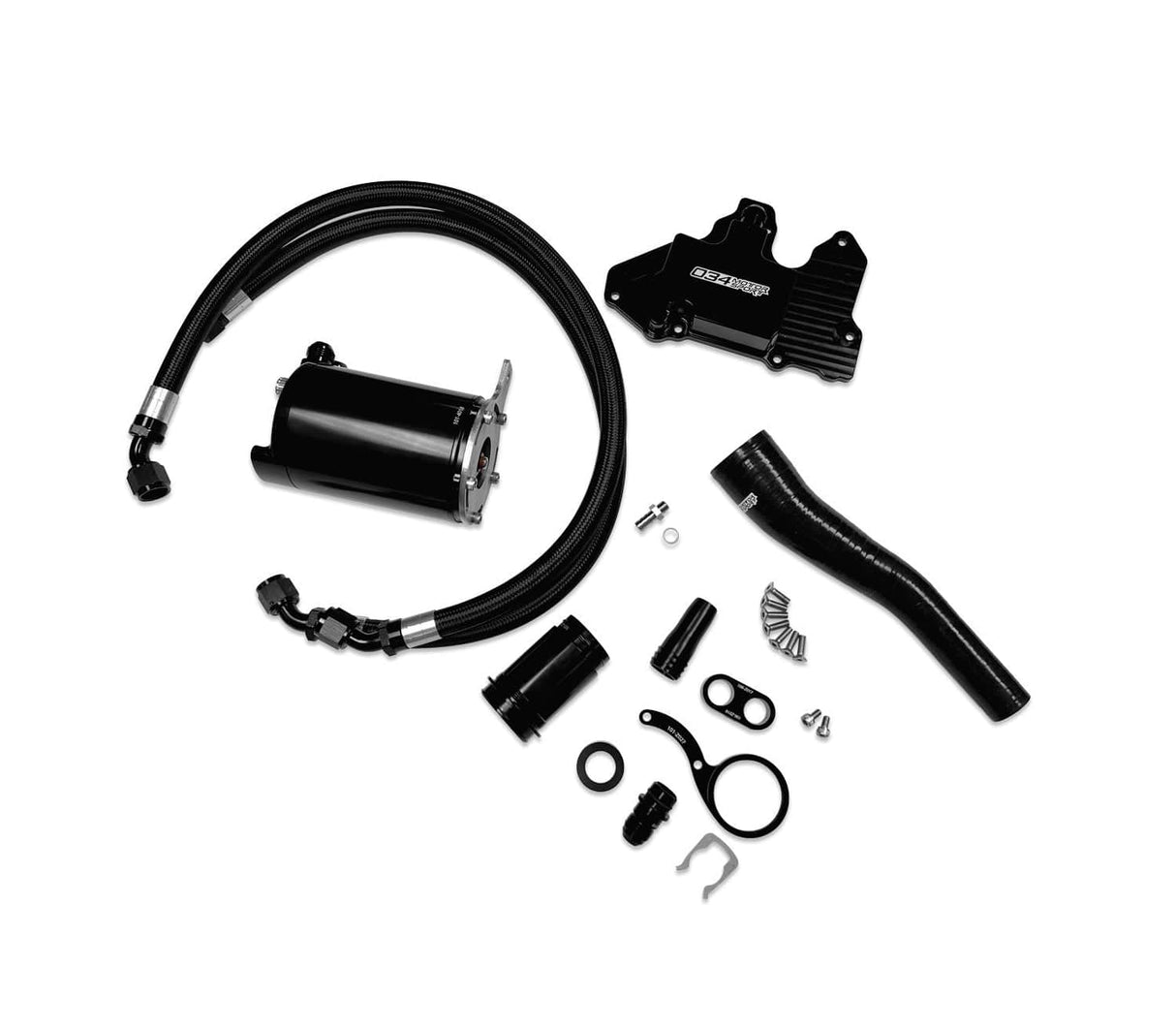 034Motorsport Stage 2 Billet Catch Can Kit - VW/Audi / 8V - 8V.5 / S3 / Mk7 - Mk7.5 / Golf R / AWD
