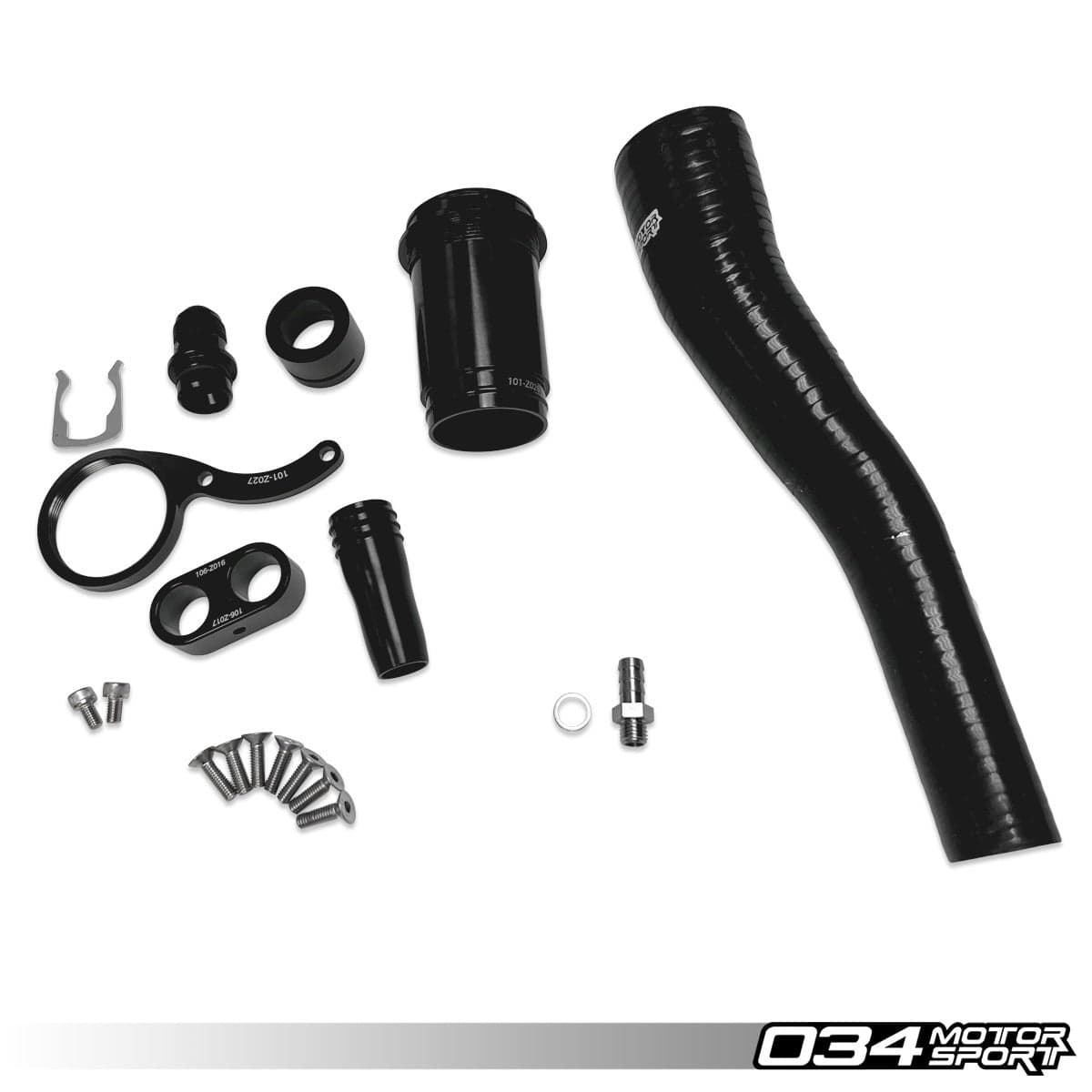 034Motorsport Stage 2 Billet Catch Can Kit - VW/Audi / 8V - 8V.5 / S3 / Mk7 - Mk7.5 / Golf R / AWD