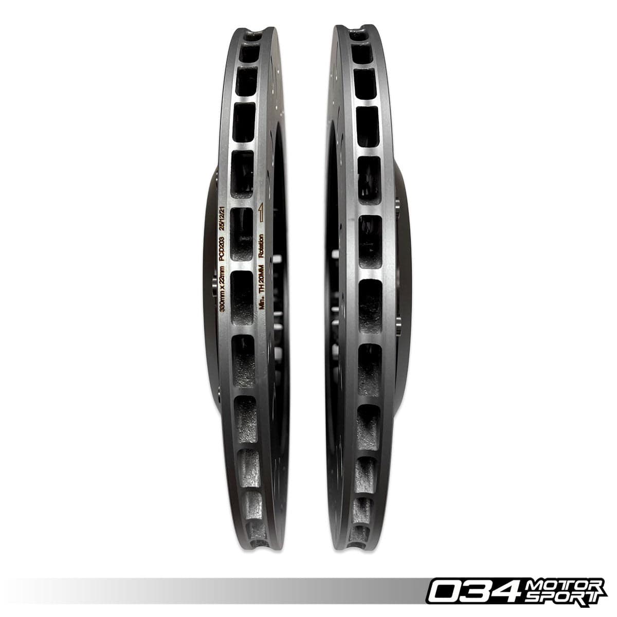 2-Piece Floating Rear Brake Rotor Upgrade Kit For Audi B9/B9.5 RS4/RS5