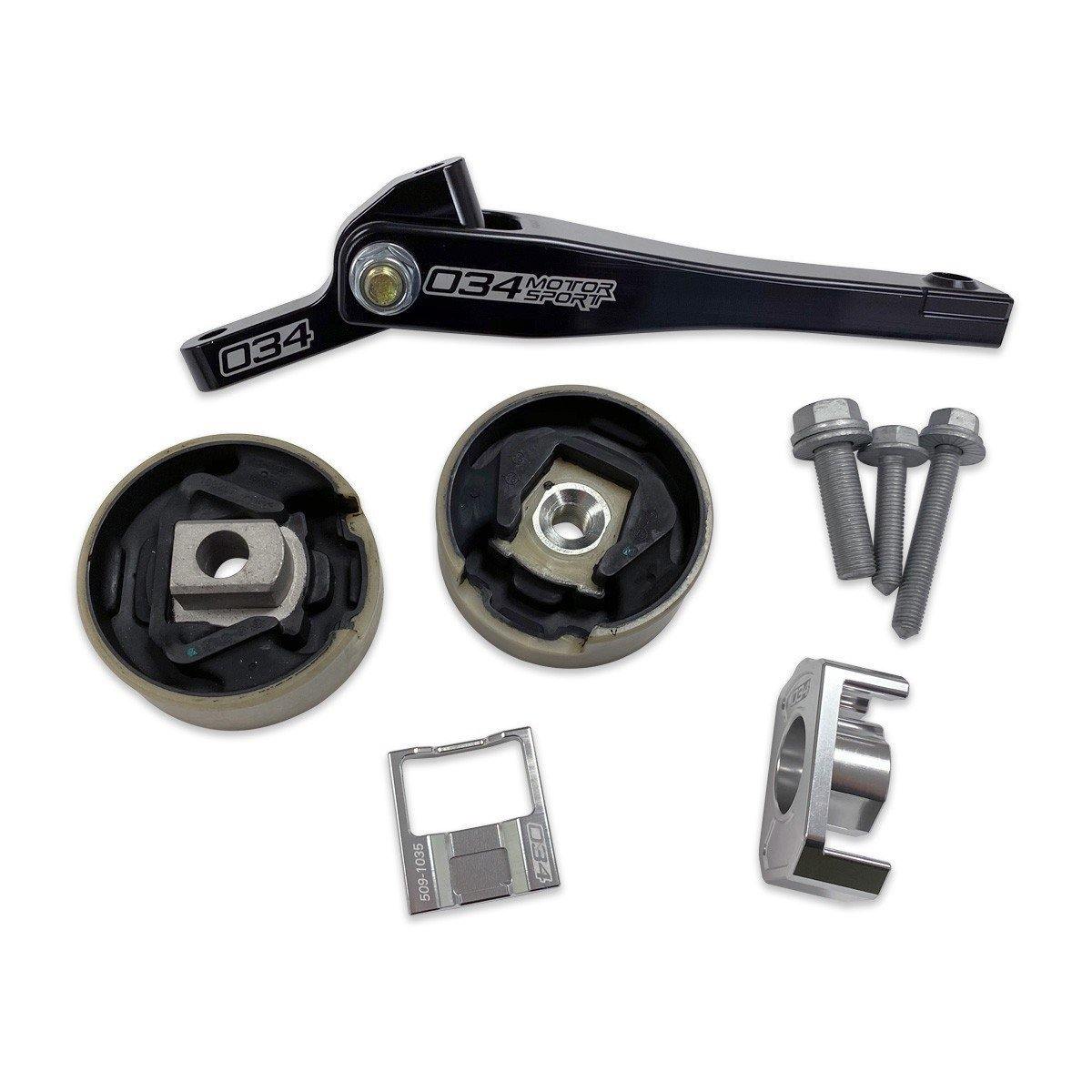 034Motorsport Billet Spherical Dogbone Mount Performance Pack w/ Dogbone Pucks | Audi 8V A3/S3 | Audi 8S TT/TTS | Volkswagen Mk7 Golf/GTI/R