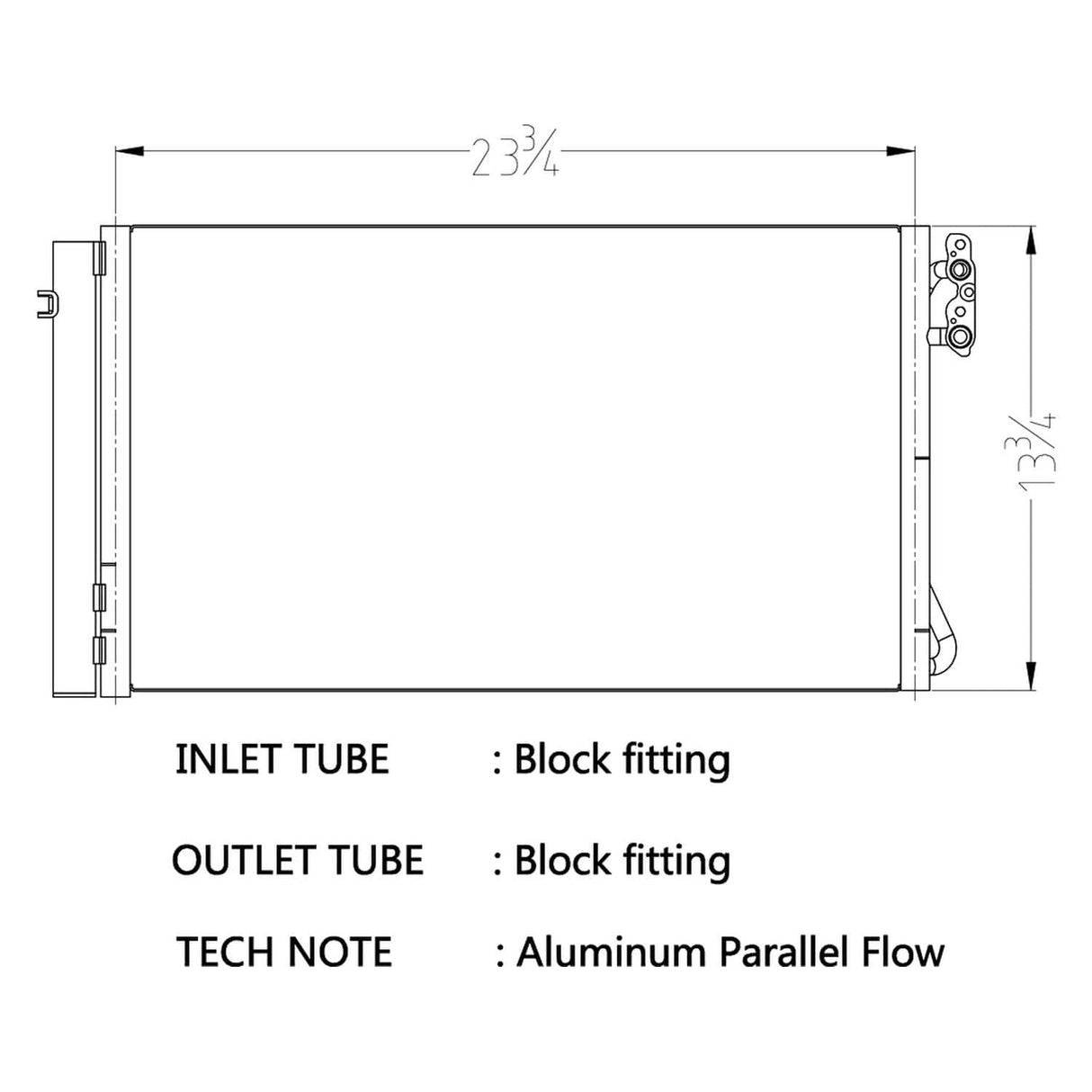 CSF A/C Condenser / BMW / 1 Series / 2 Series / 3 Series / 4 Series / N20/ N55