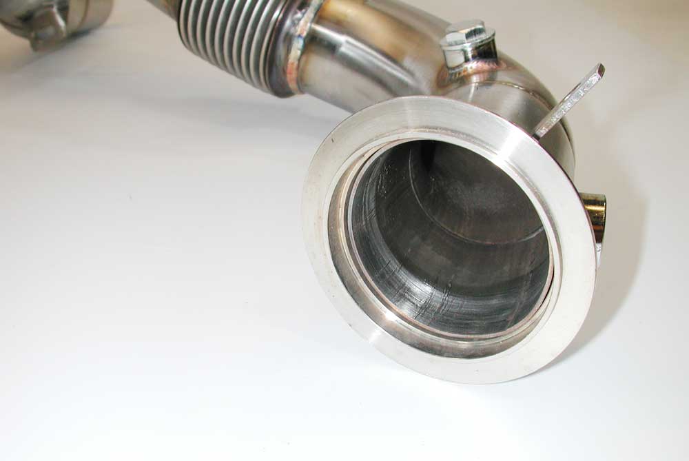 Racing Dynamics Catted Downpipes w/HS - BMW / F85 / F86 / X5M / X6M