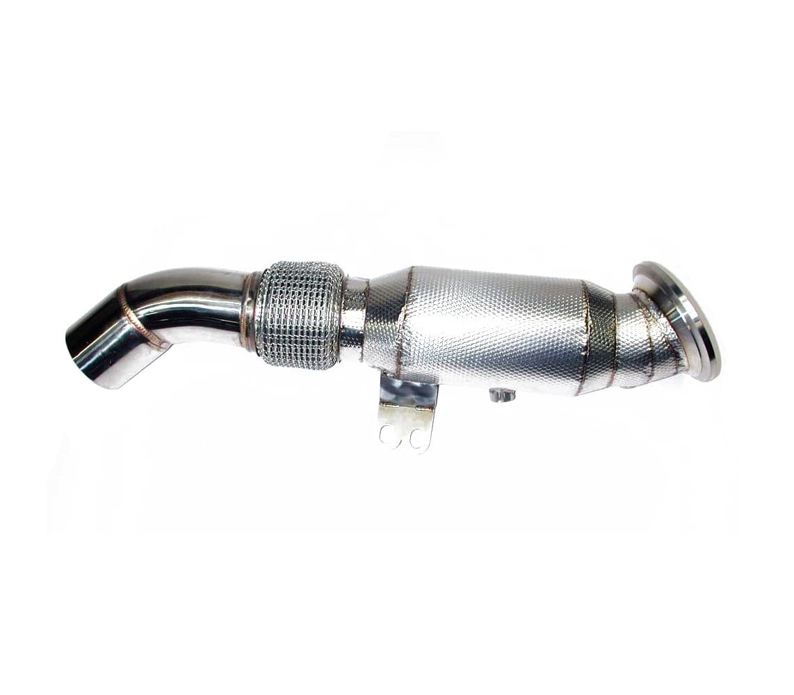 Racing Dynamics Catted Downpipe with Heat Shield - BMW B58 2016+ / M240i / 340i / 440i / 540i