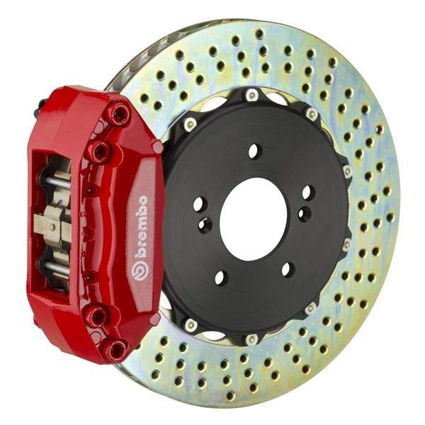 Brembo GT Systems 328x28 2-Piece 4-Piston Red Drilled Front