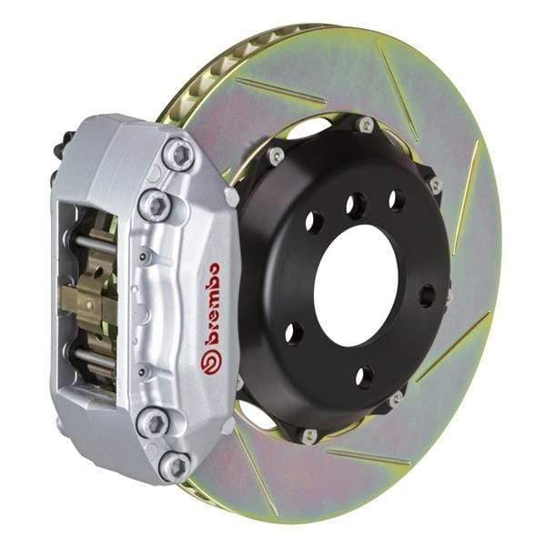 Brembo GT Systems 328x28 2-Piece 4-Piston Silver Slotted Front