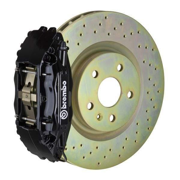 Brembo GT Systems 332x32 1-Piece 4-Piston Black Drilled Front
