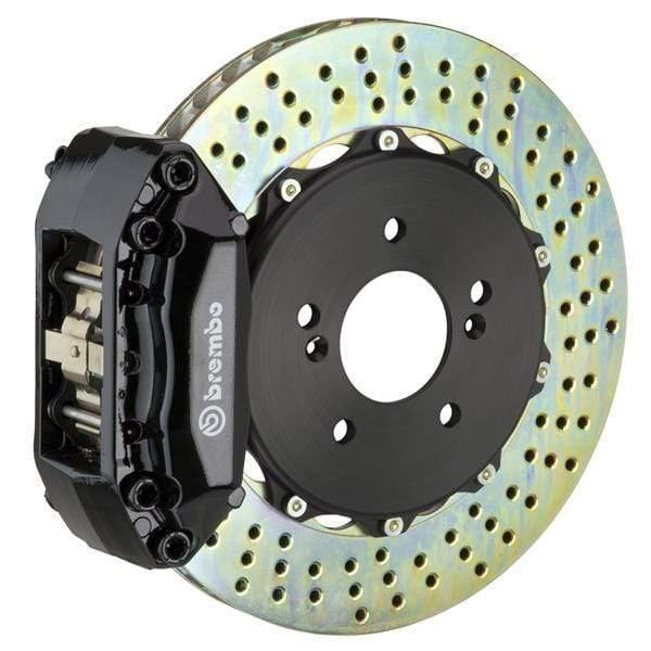 Brembo GT Systems 328x28 2-Piece 4-Piston Black Drilled Front