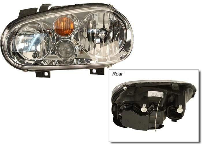 Left Headlight Assembly OE Halogen w/ Fog / Mk4 Golf / GTI - (NLA)