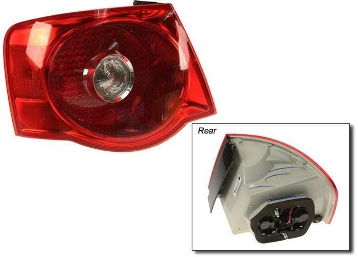 Outer Tail Light Assembly OE (Left) | Early Mk5 Jetta | Bright Red