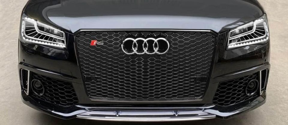 Audi RS8 Style Honeycomb Front Grille | (2015-2018) D4.5 A8/S8