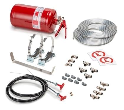 Sparco 4.25 Liter Mechanical Steel Extinguisher System (FIA Approved)