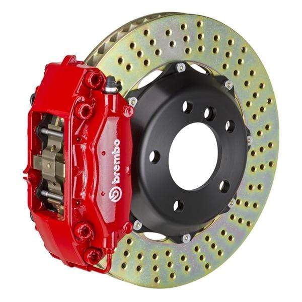 Brembo GT Systems 328x28 2-Piece 4-Piston Red Drilled Rear