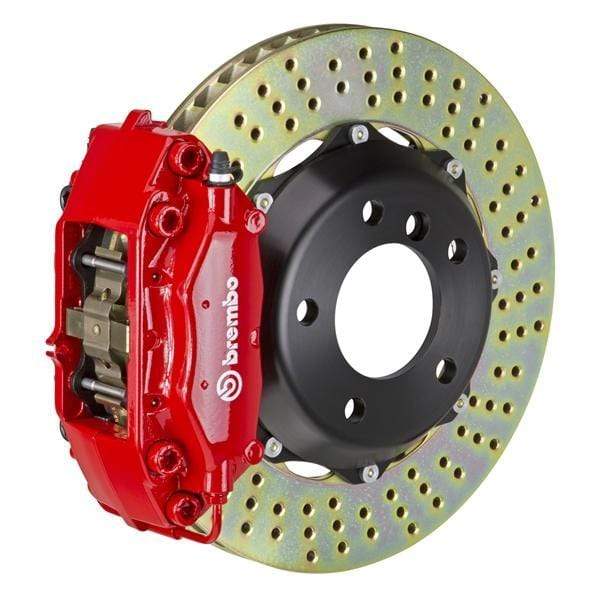 Brembo GT Systems 328x28 2-Piece 4-Piston Red Drilled Rear