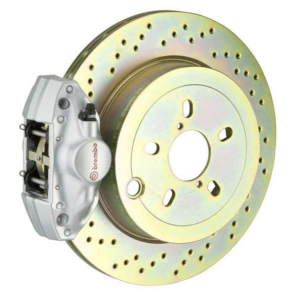 Brembo GT Systems 294x19 1-Piece 2-Piston Silver Drilled Rear