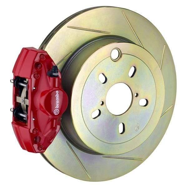 Brembo GT Systems 294x19 1-Piece 2-Piston Red Slotted Rear