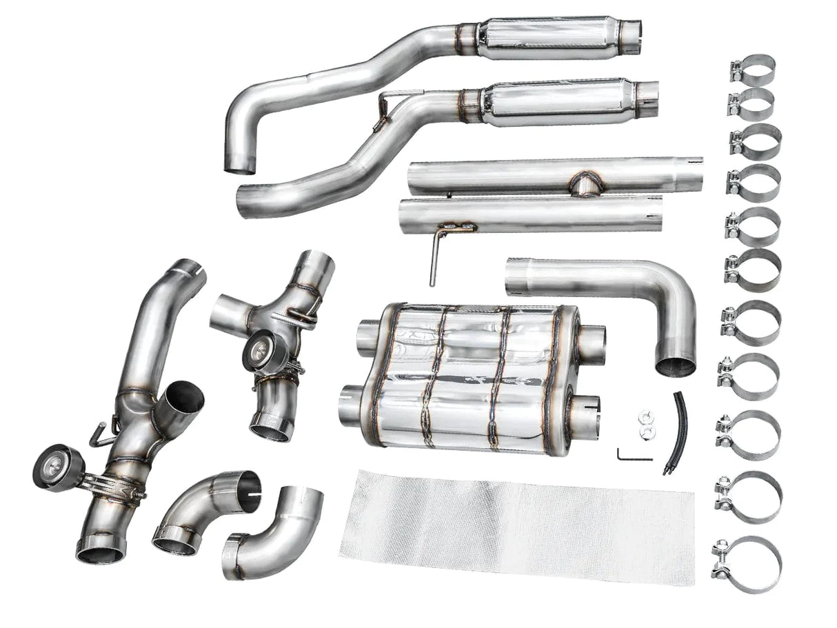 AWE SwitchPath Exhaust for Wrangler 392 - Quad BashGuards