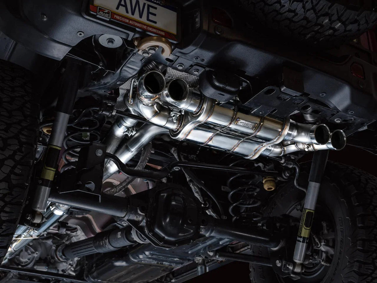 AWE SwitchPath Exhaust for Wrangler 392 - Quad BashGuards