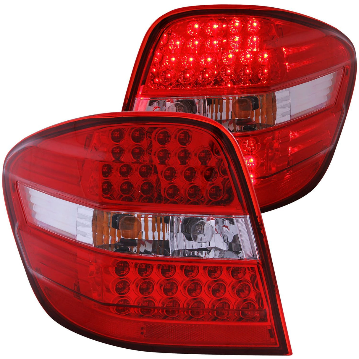 ANZO LED Tailights Red/Clear - Mercedes Benz / W164 / M Class / 2006-2007