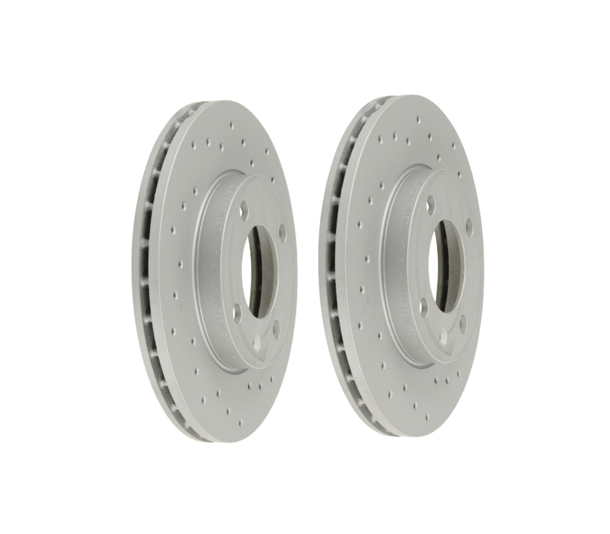 Front Cross Drilled Rotor Set (239x20) - VW / Mk1 / Mk2 / Golf / Jetta / Scirocco