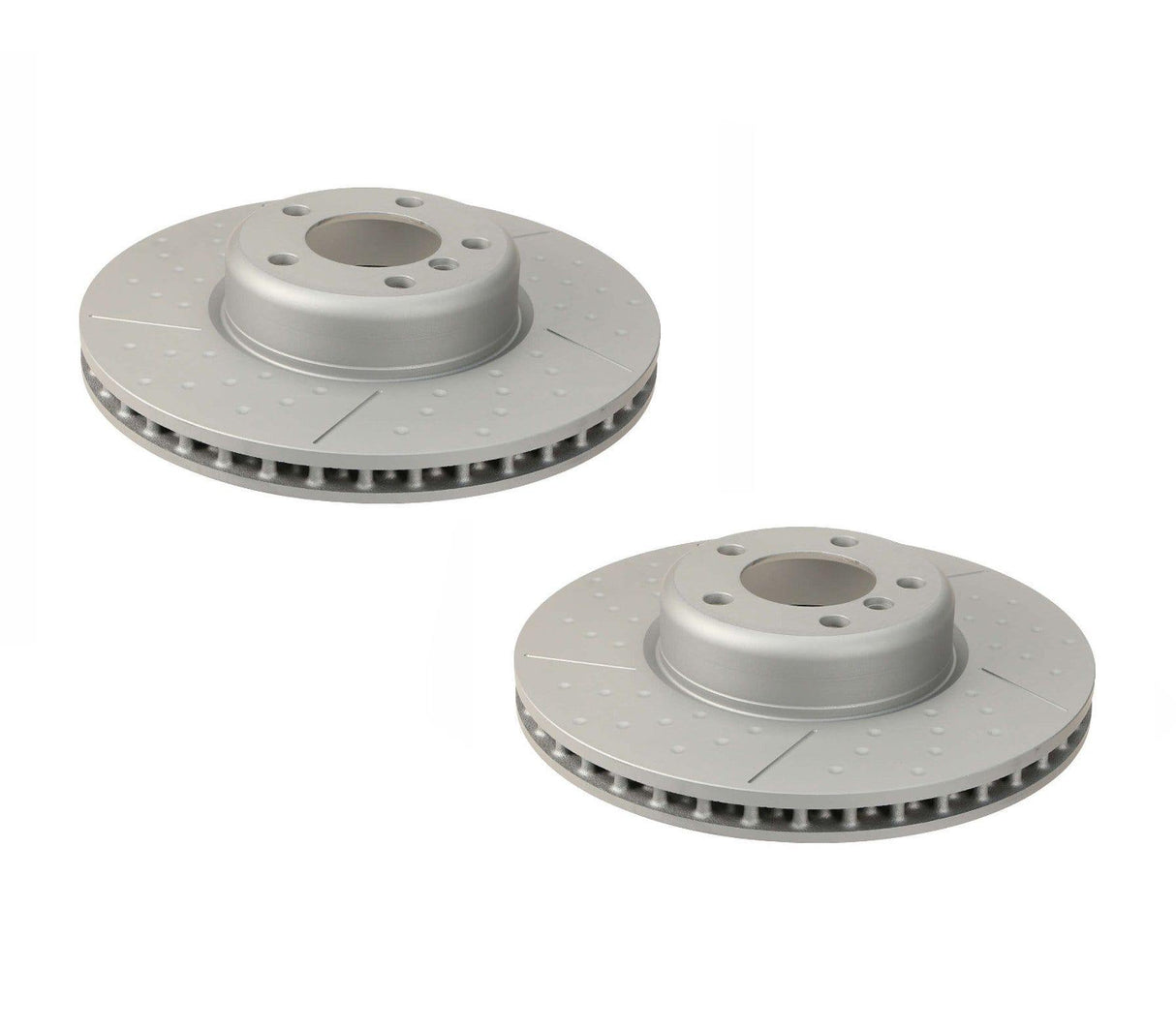 Front Brake Rotors Dimpled & Slotted Kit (340x30) - BMW F2x 228i / F3x 328i 428i & more