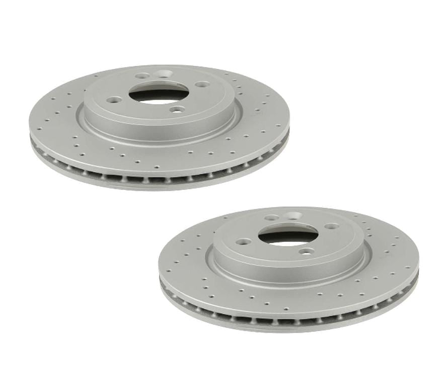 Front Brake Cross Drilled Rotor Kit (276x22) - MINI Cooper Base / R50 / R52 / R53