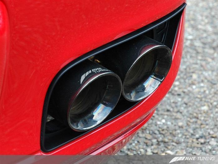 AWE Tuning Diamond Black Tip Conversion Kit - 997 Turbo (NLA)