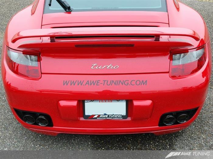 AWE Tuning Diamond Black Tip Conversion Kit - 997 Turbo (NLA)