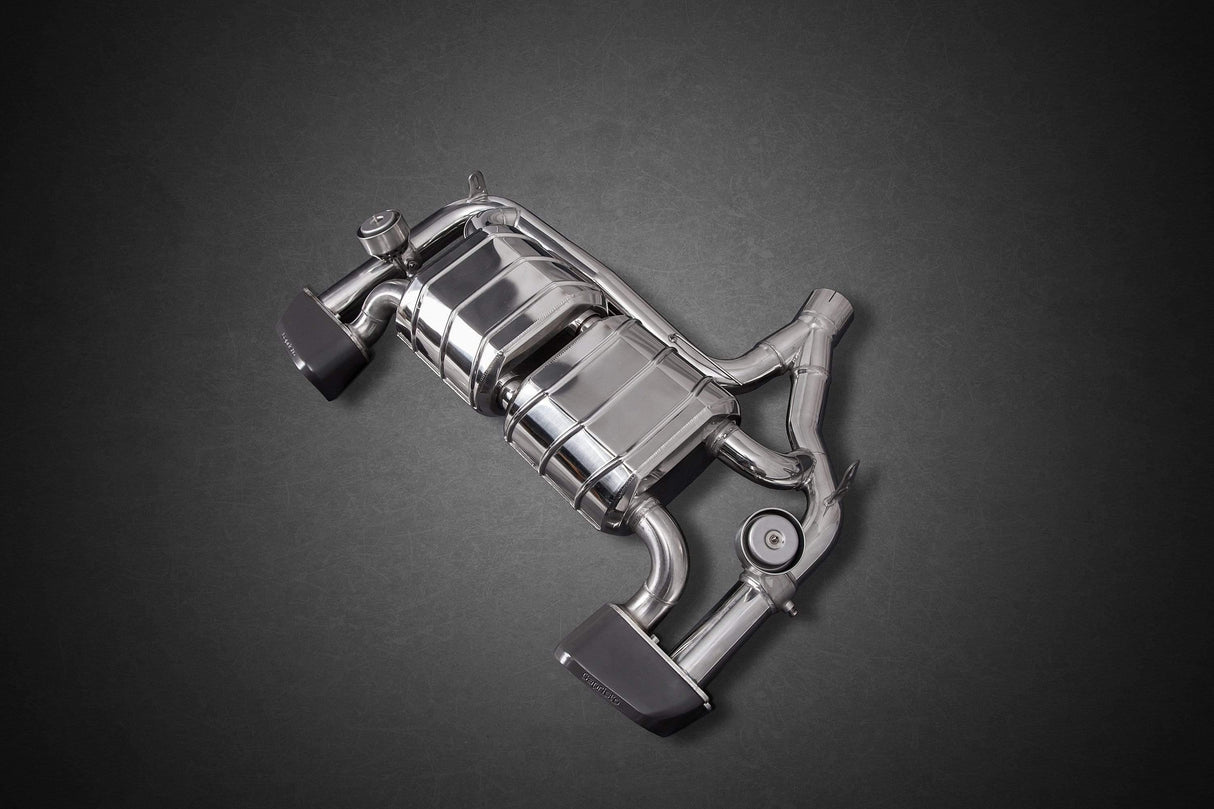 BMW 435i Twin Sound Exhaust System, Mid-Pipes, and Rear Skirt Diffuser (Inc. Remote)